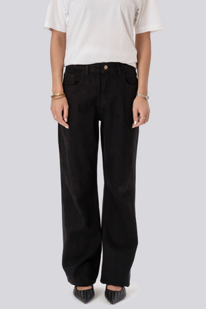 Erica losse jeans - zwart