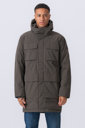Edmund Long Parka Jacket - Zwart