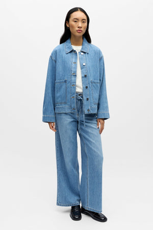 Rosie Overshirt - Lichtblauw denim