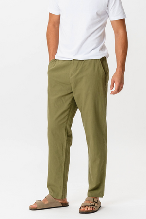 Linen Pants - Green