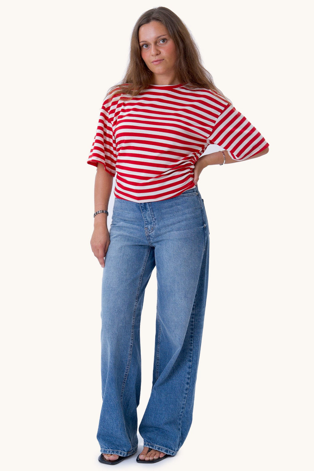 Pataya T-shirt - Rood/Wit