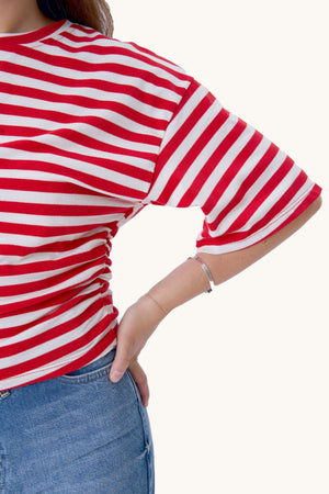 Pataya T-shirt - Rood/Wit