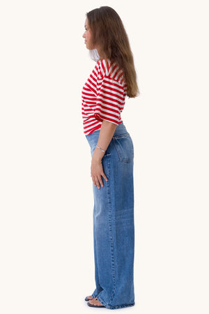 Pataya T-shirt - Rood/Wit
