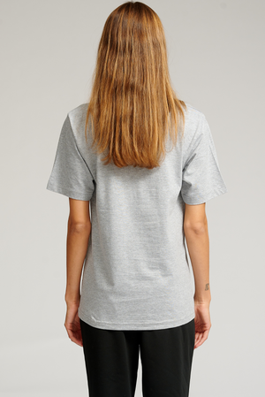 Oversized t -shirt - grijze melange