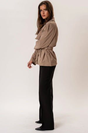 Sia Short Trenchcoat - Camel