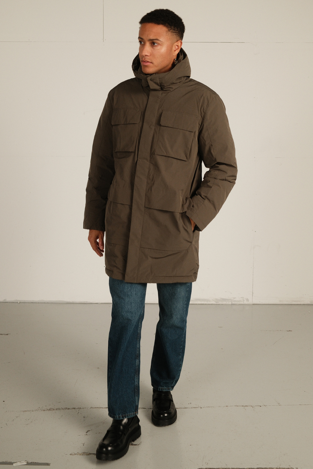 Edmund Long Parka Jacket - Zwart