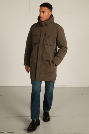 Edmund Long Parka Jacket - Zwart