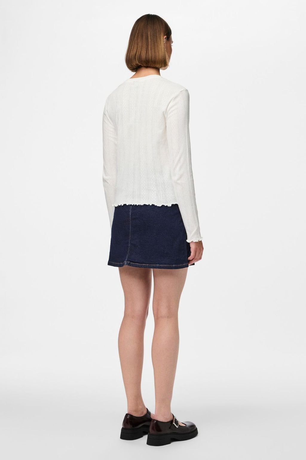 Marie O-Neck Poin Top - Cloud Dancer