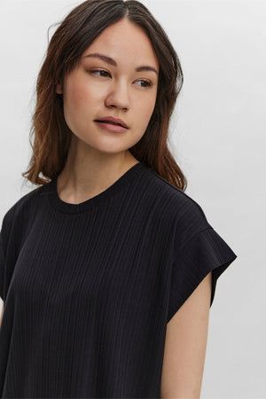 Phoenixy Cap Sleeve kuitjurk - zwart