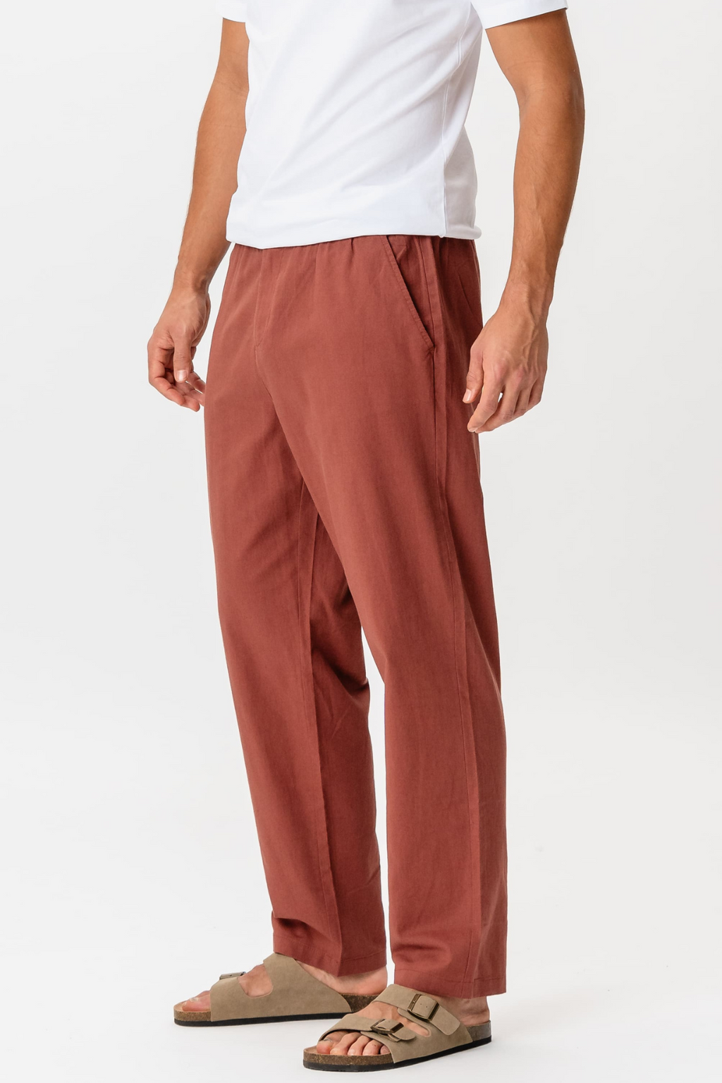 Linen Pants - Terracotta