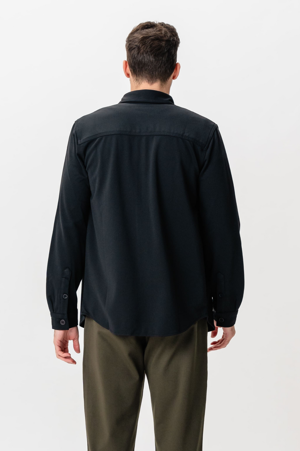 Performance Regular Overshirt - Black