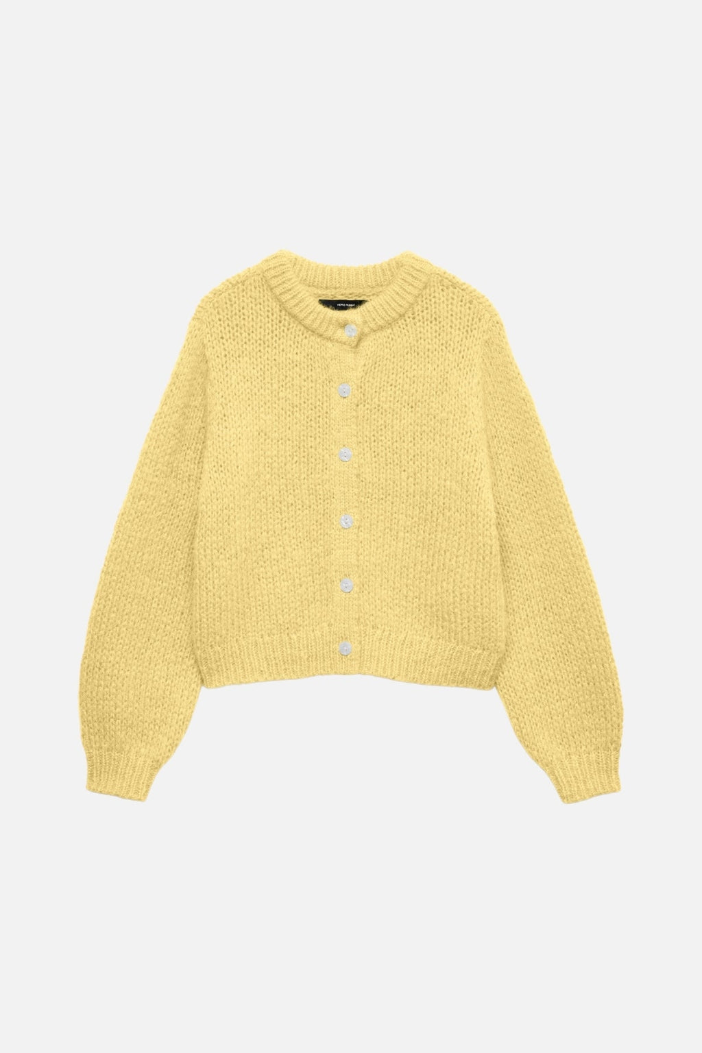 Wilo O-Neck Cardigan - Pale Banana