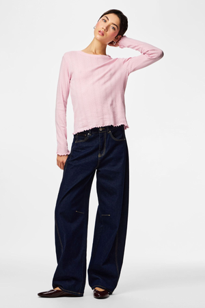 Marie O-Neck Top -  Roseate Spoonbill