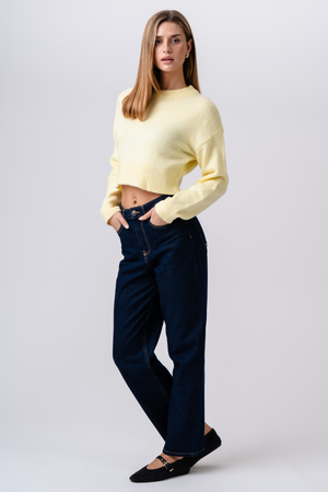 Kenia Kort Gebreid - Geel