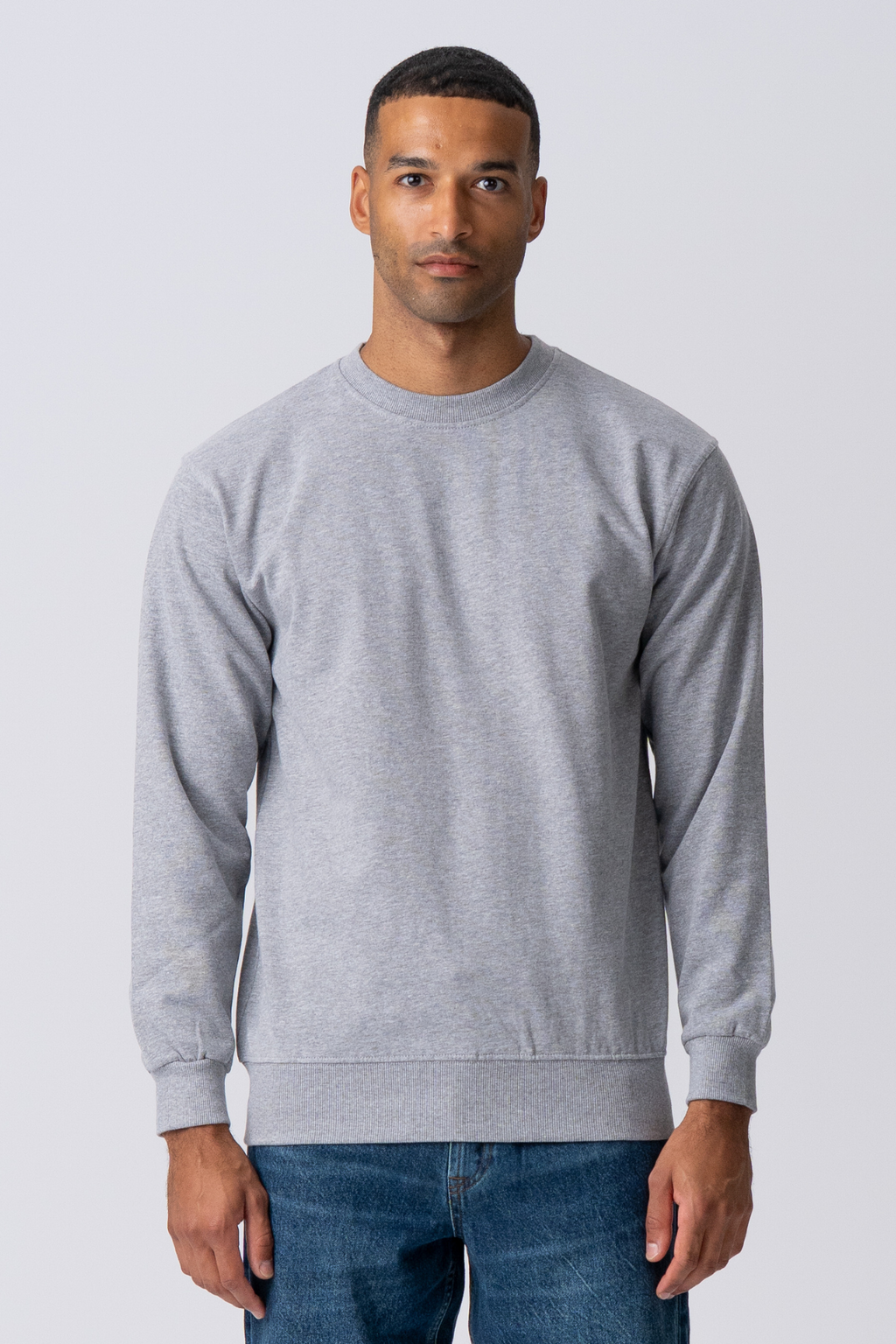 Essential Crewneck - Grey Melange