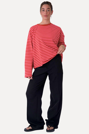 Cleo Blouse - Rood/Roze