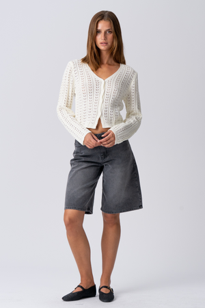 Denim Jorts - zwarte denim