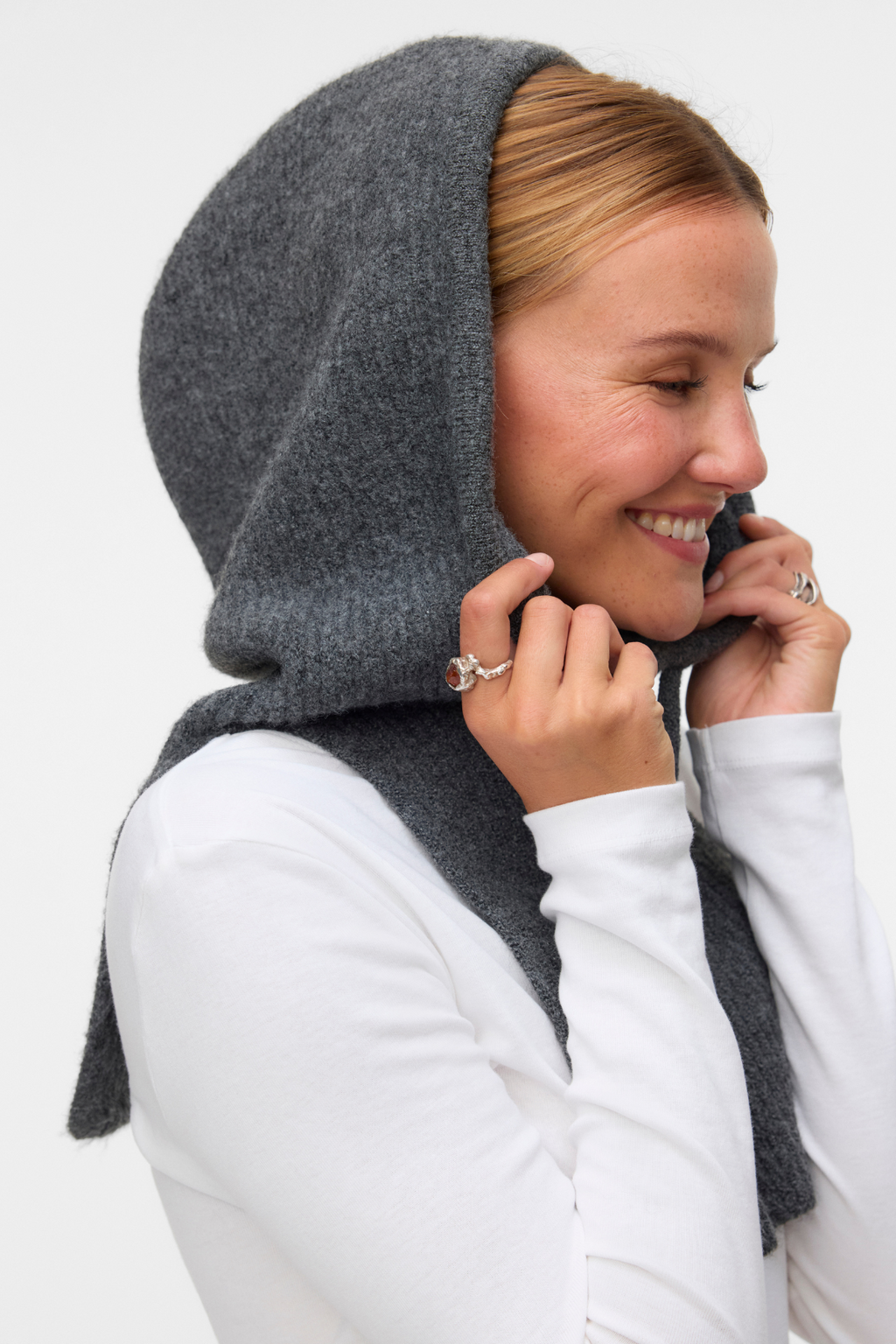 Elena Balaclava - donkergrijze melange