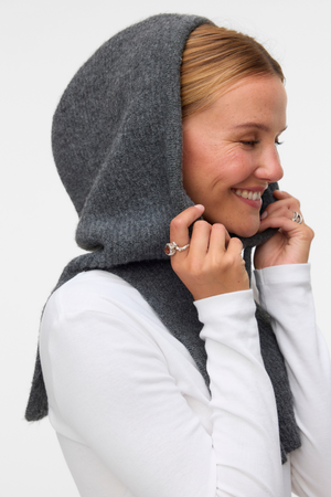 Elena Balaclava - donkergrijze melange