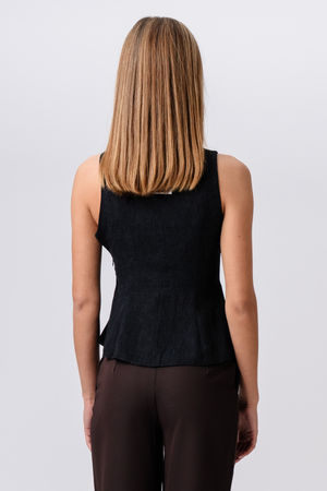 Aya-top - Zwart