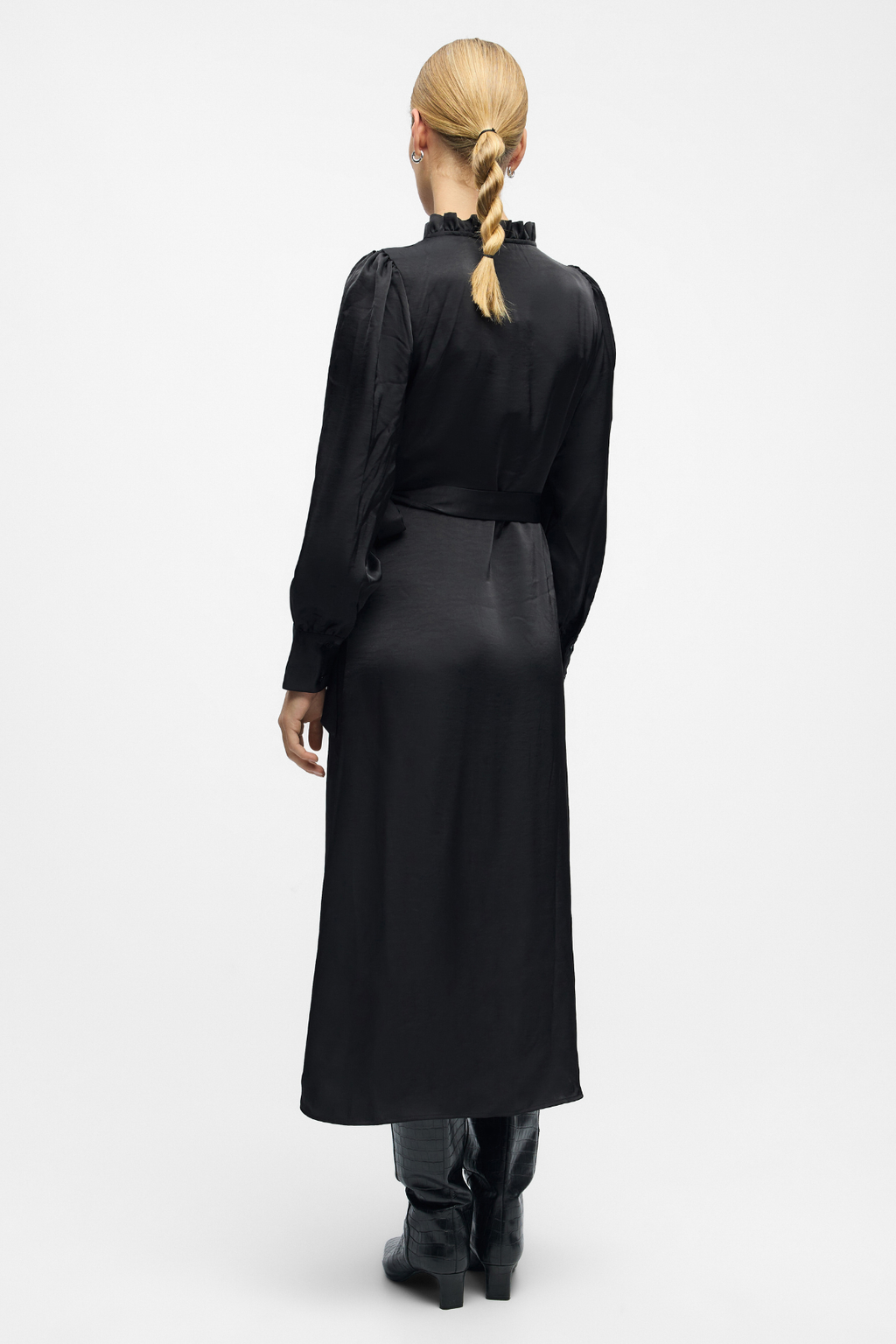 Chili wrap jurk - zwart