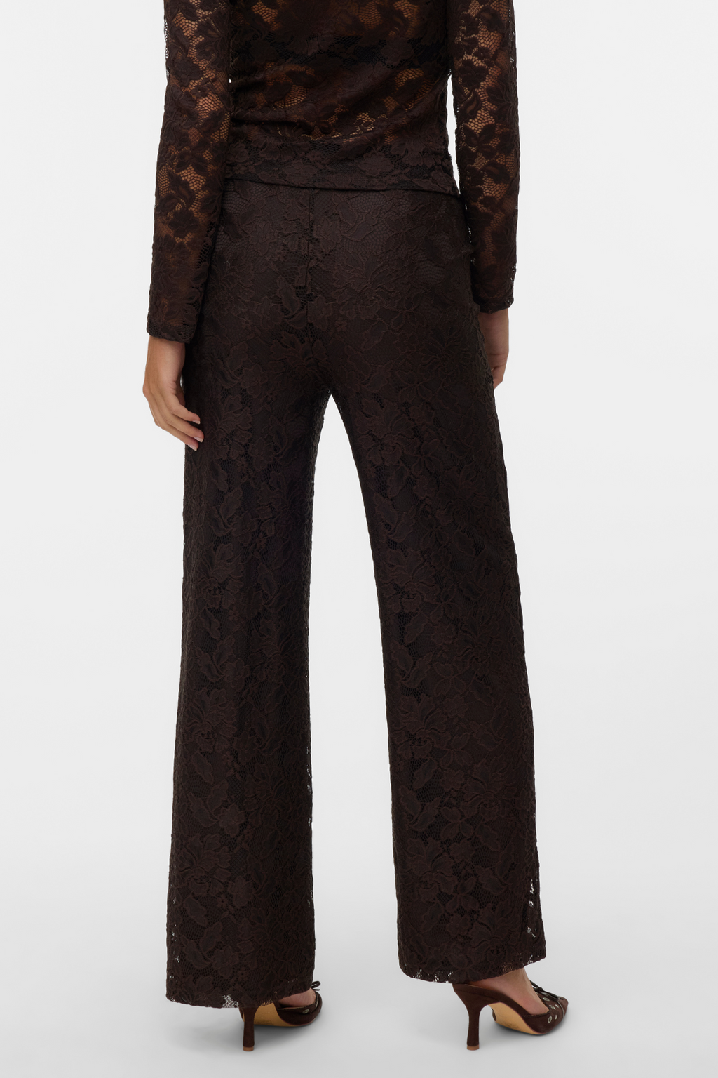 Neline brede broek - chocoladetort
