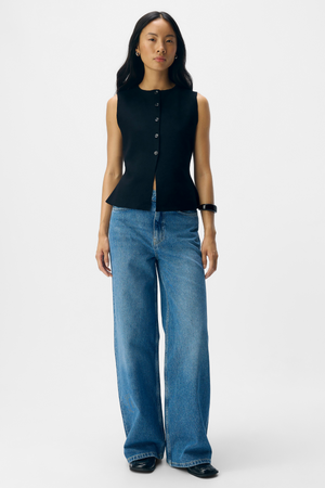 Reynard Knit Vest - zwart