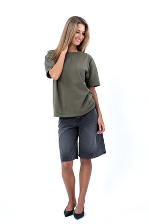 Zwaar Boxfit T-shirt - Olijf