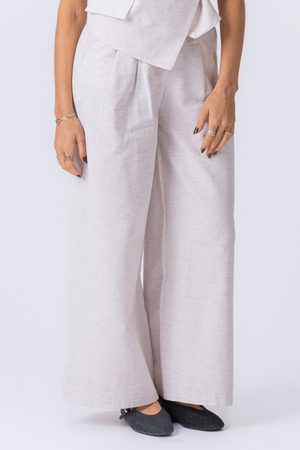 Melissa breed Pants - lichtgrijs