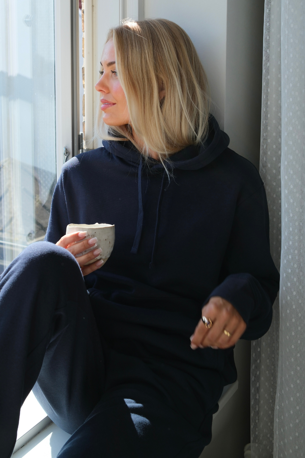 Essentiële hoodie - Marine