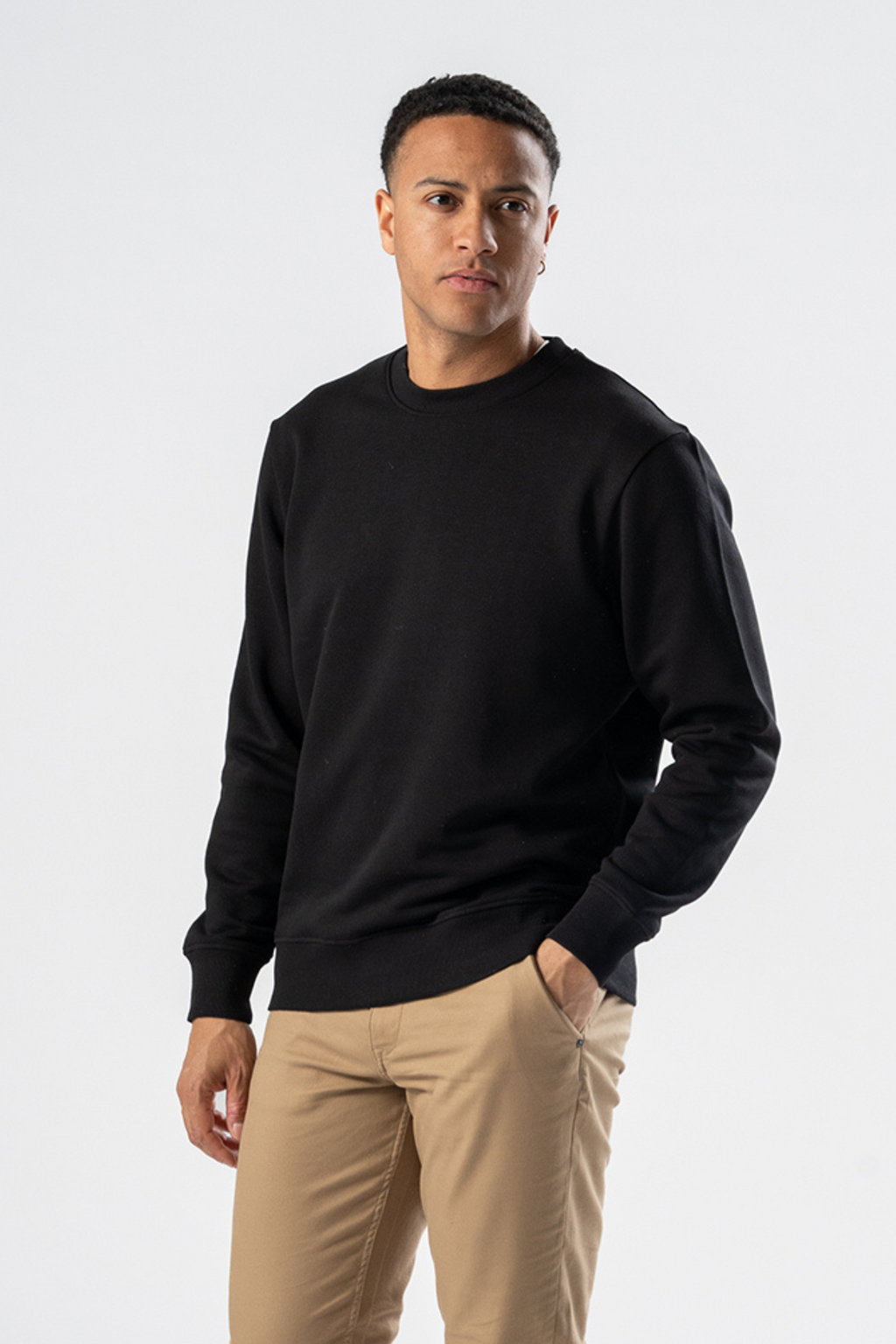 Sweatshirt Ronde Hals - Zwart