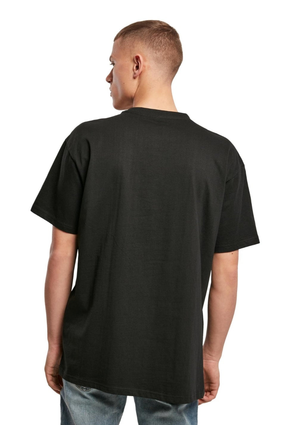 Zwaar Oversized T -shirt - zwart