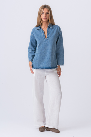 Cassia denim shirt - lichtblauw