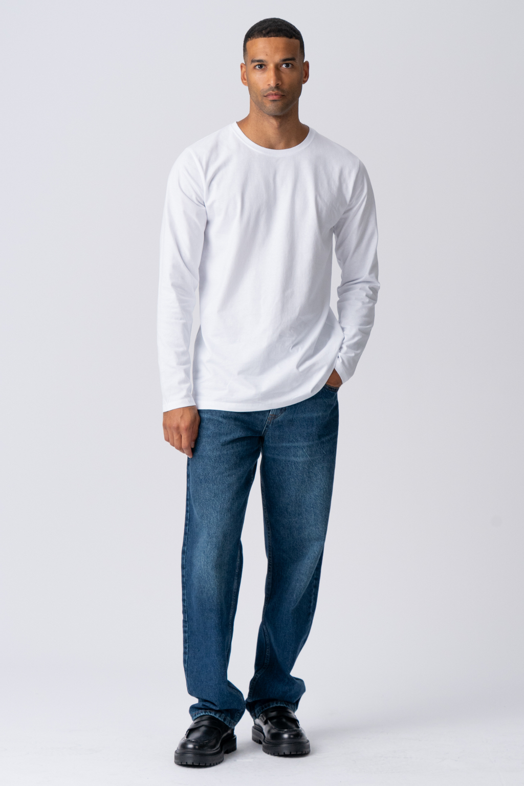 Basic Long-sleeved T-shirt - White