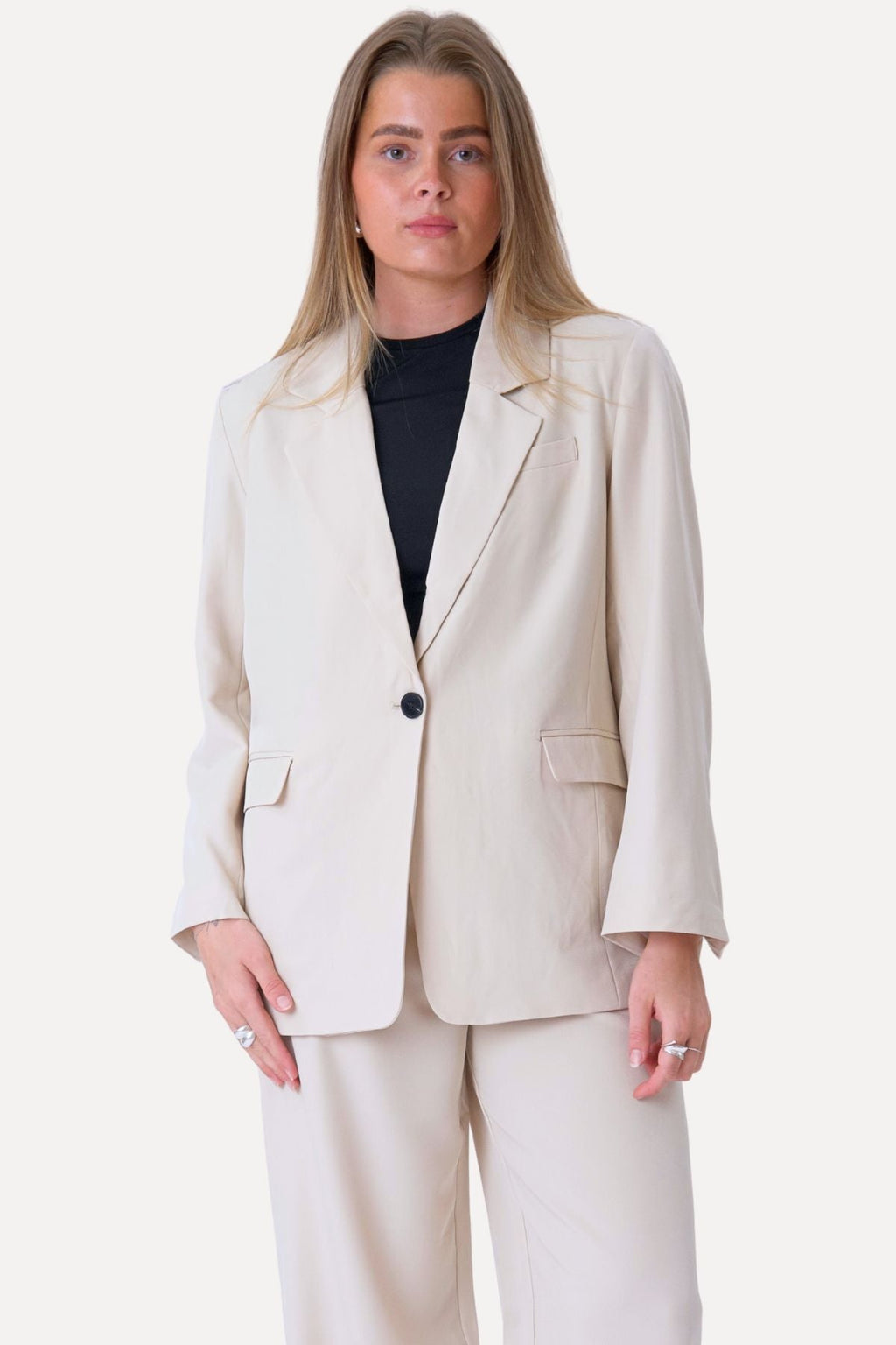 Oversized blazer - beige