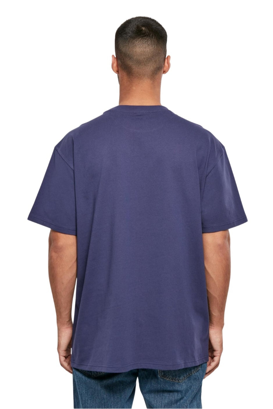 Zwaar Oversized T -shirt - lichte marine