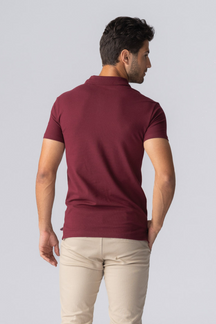 Muscle Polo shirt - Bourgondië