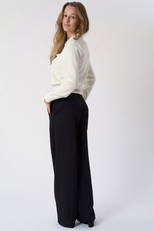 Poloshirt met lange mouwen - Ecru