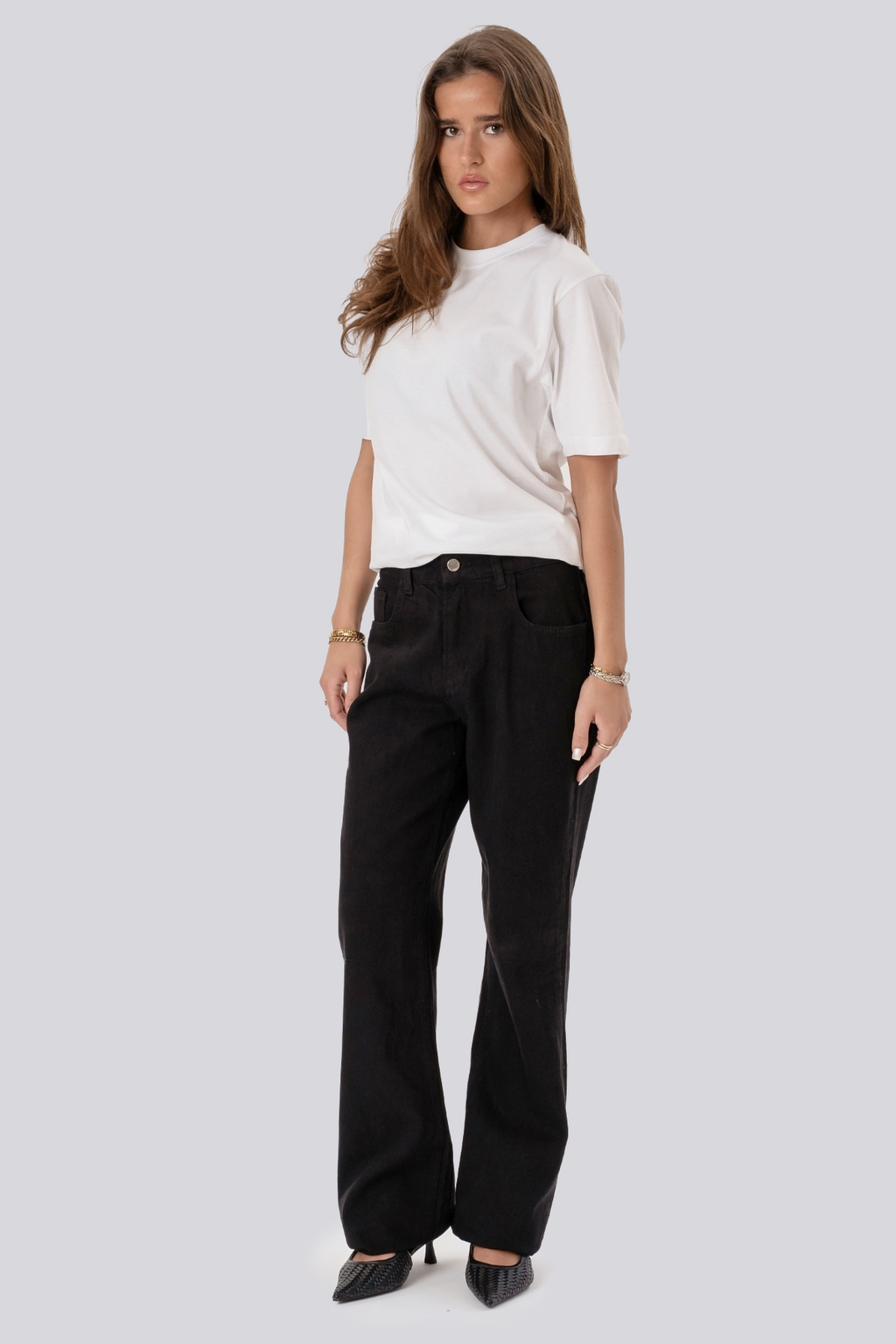 Erica losse jeans - zwart