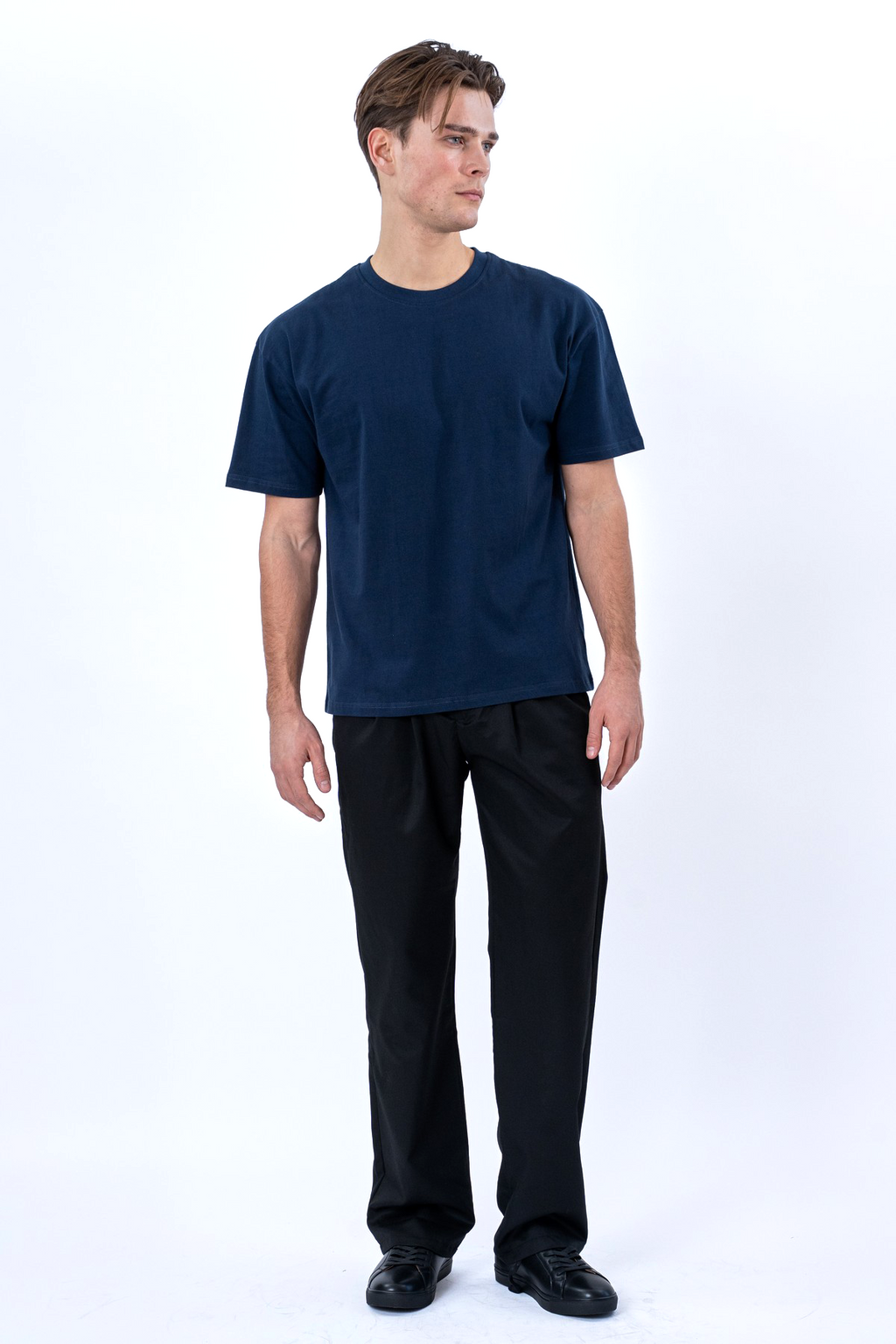 Boxy T-shirt - Marineblauw