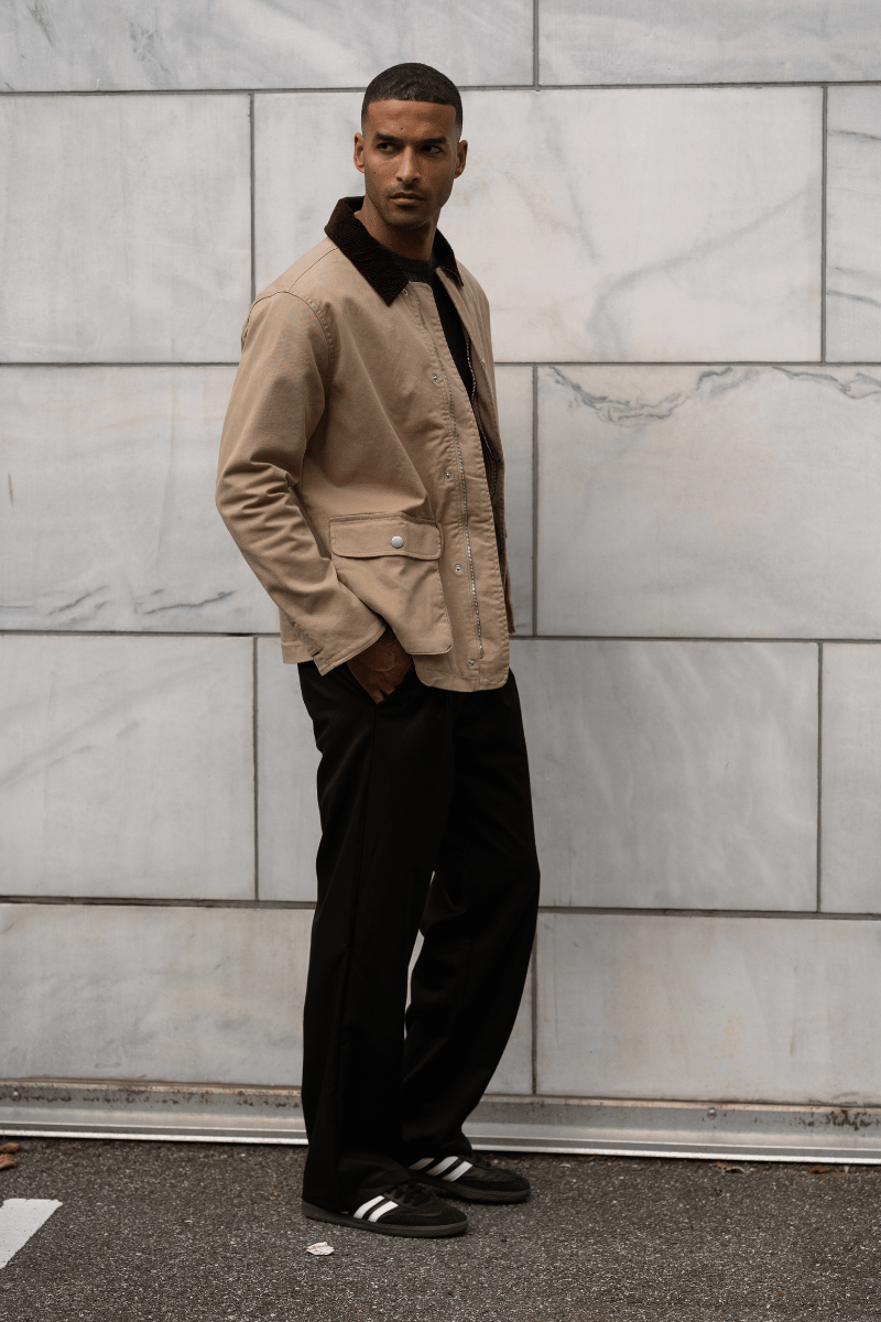 Twill -jas - donker zand