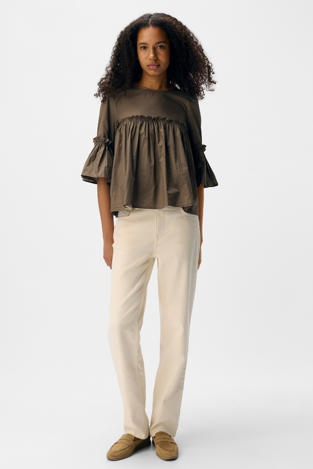 Hope Neck Top - Morel