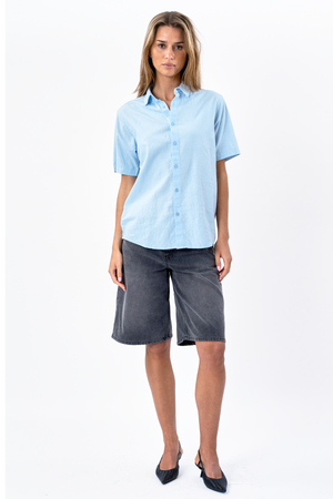 Shirt met korte mouwen - lichtblauw