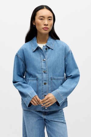 Rosie Overshirt - Lichtblauw denim