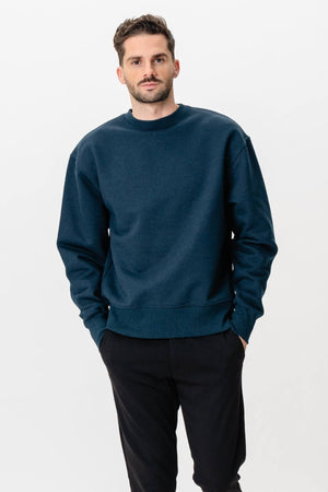 Heavy Crewneck - gevlekte marine