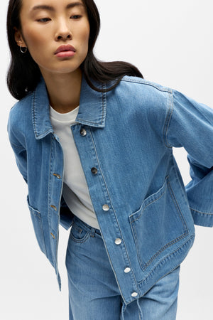 Rosie Overshirt - Lichtblauw denim