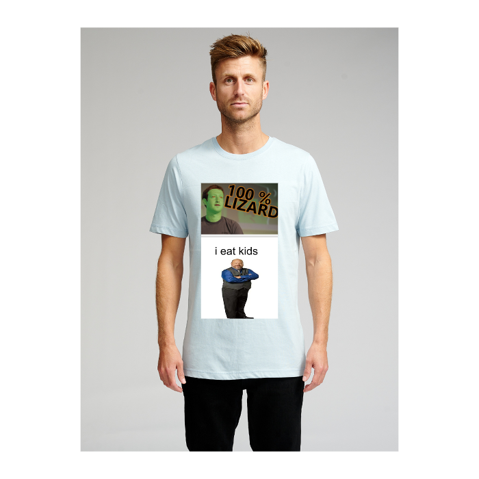 Biologisch Basic T -shirt - lichtblauw