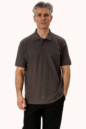 Basic Polo - Donkergrijs