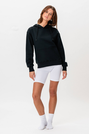 Zware hoodie - zwart