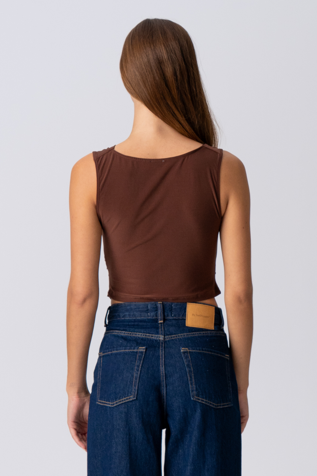 Elisa Waterfall Top - Brown